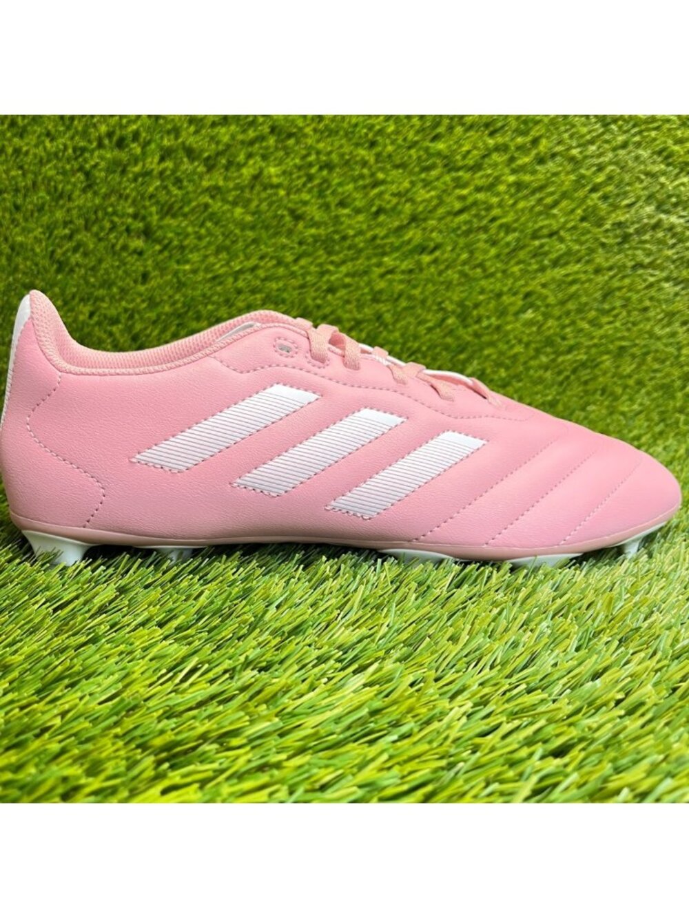 Adidas Goletto VIII FG Mens Size 10 Pink White Running Leather Soccer Cleats